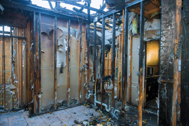 Professional Emergency Fire Cleanup technician working in East Mountain, TX